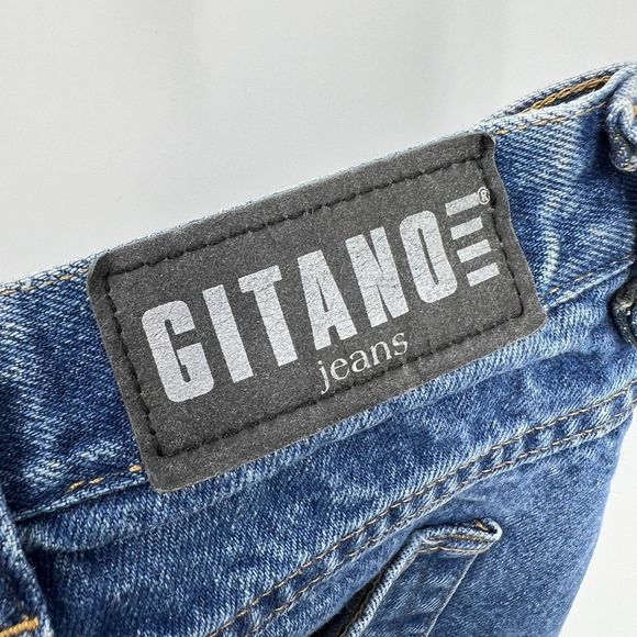 Gitano jeans 20 W average women's vintage denim 1990s high waist medium wash - Picture 4 of 6